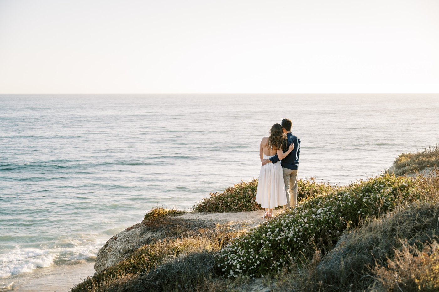 Molly and Nick overlooking the ocean